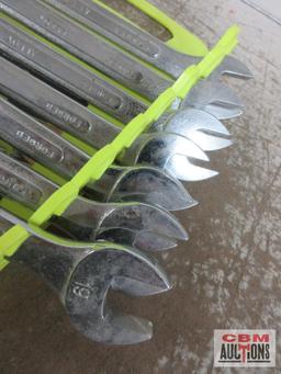 SK Tools (USA) 19mm Combination Wrenches Set of 7 w/ Ernst Wrench Rack