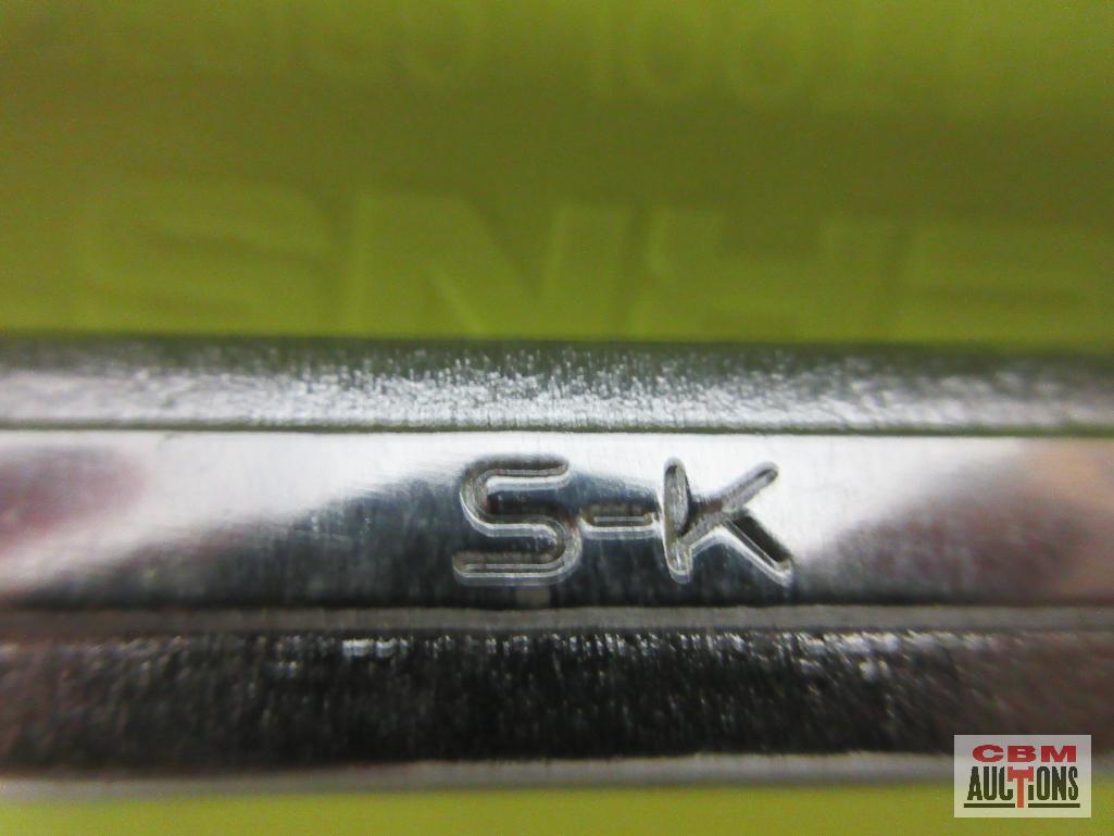 SK Tools (USA) 19mm Combination Wrenches Set of 7 w/ Ernst Wrench Rack