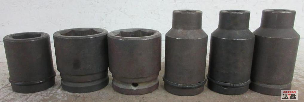 SK Tools 6pc 3/4" Drive, 6pt, SAE Impact Socket Set - USA 1", 1-7/16", 1-7/16", 5/8", 5/8" & 5/8"