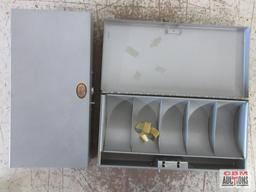 Curmanco Metal Cash Boxes w/ Keys - Set of 2