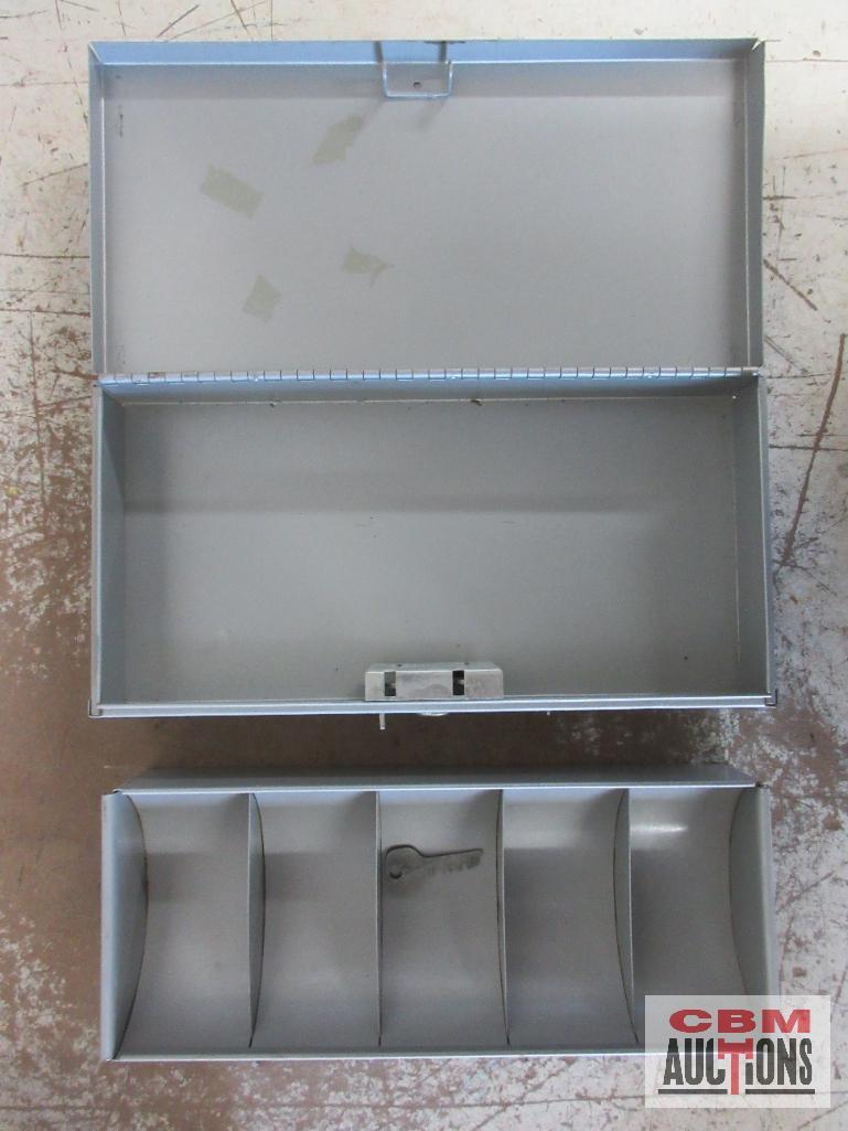 Curmanco Metal Cash Boxes w/ Keys - Set of 2