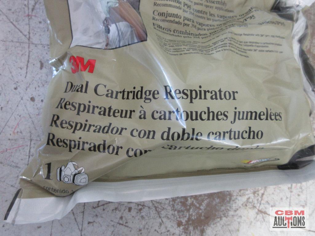 AES-1480 Large Disposable Coveralls - Set of 25(+/-) 3M 07191 Small/Petite Dual Cartridge Respirator