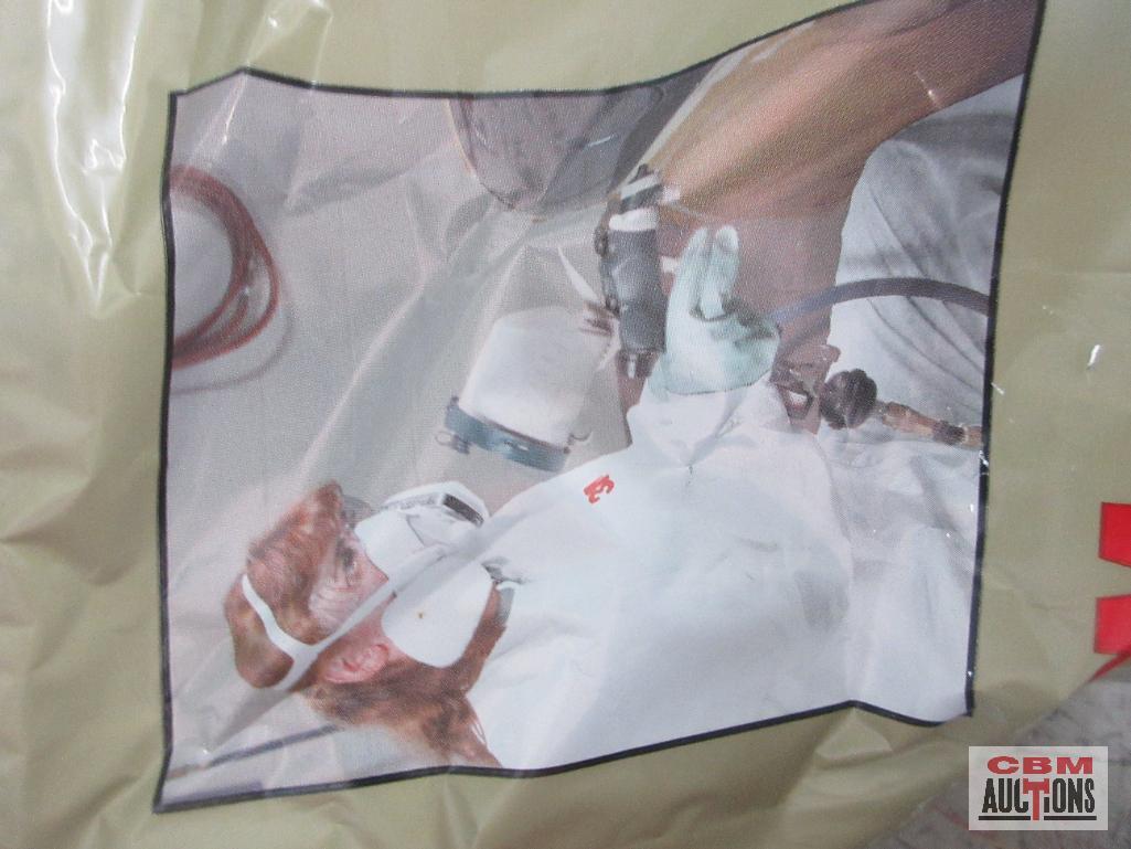 AES-1480 Large Disposable Coveralls - Set of 25(+/-) 3M 07191 Small/Petite Dual Cartridge Respirator