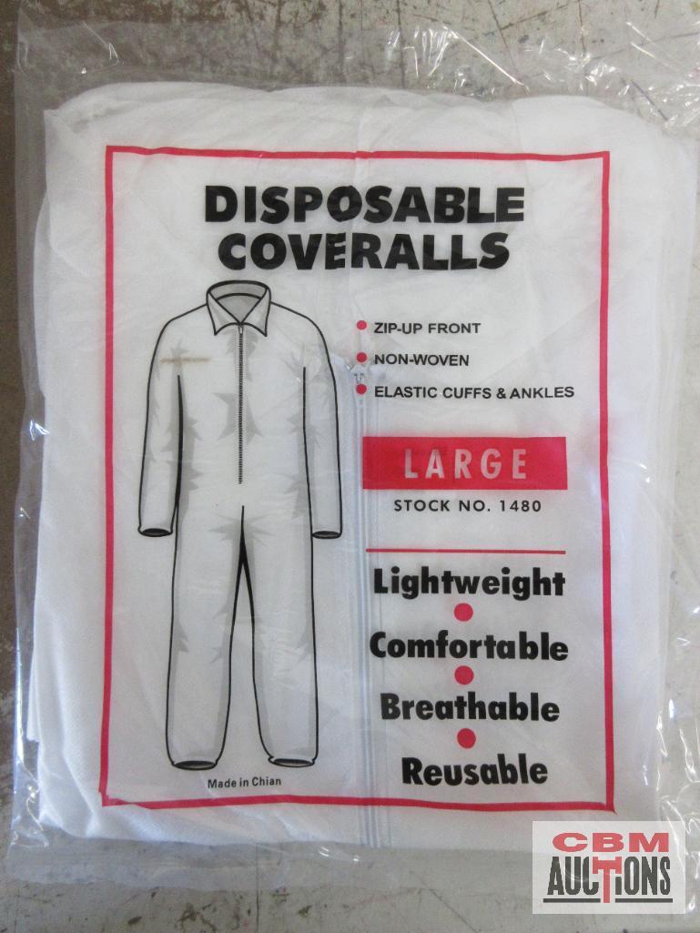 AES-1480 Large Disposable Coveralls - Set of 25(+/-) 3M 07191 Small/Petite Dual Cartridge Respirator