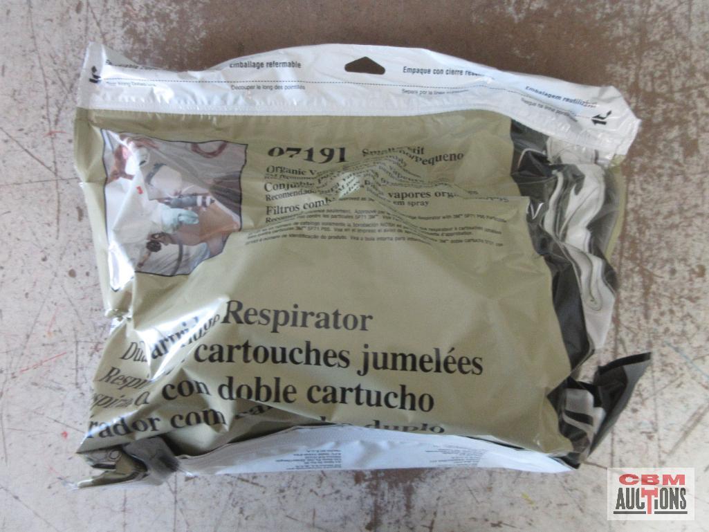 AES-1480 Large Disposable Coveralls - Set of 25(+/-) 3M 07191 Small/Petite Dual Cartridge Respirator