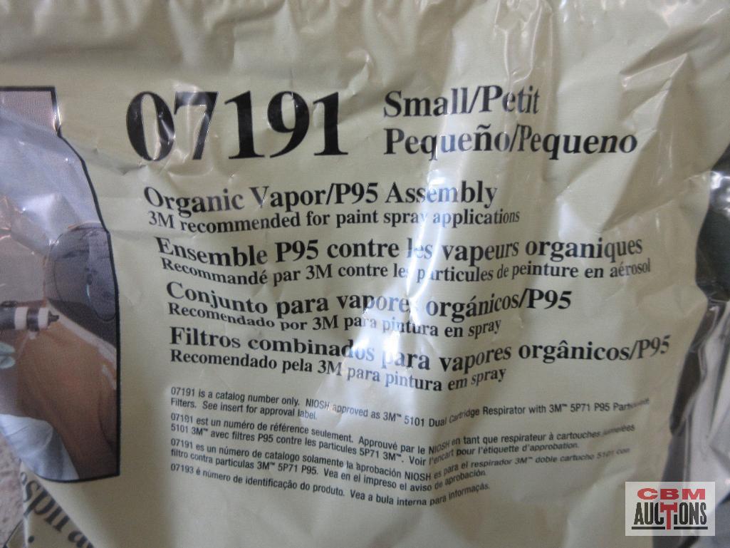 AES-1480 Large Disposable Coveralls - Set of 25(+/-) 3M 07191 Small/Petite Dual Cartridge Respirator