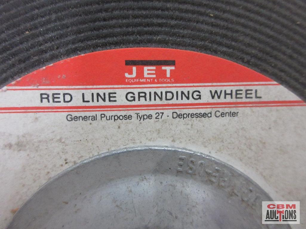 Jet Red-Line 7" x 1/4" x 5/8"-11, A24R Grit, Grinding Wheels - Set of 10(+/-)