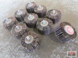 2" Flap Wheels, 60 Grit, 25,000RPM - Set of 10(+/-)
