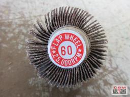 2" Flap Wheels, 60 Grit, 25,000RPM - Set of 10(+/-)