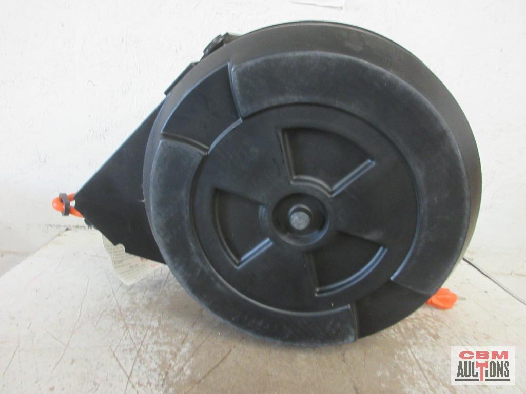 70' Heavy Duty Plastic Retractable Cord Reel w/ Angle Light - Runs