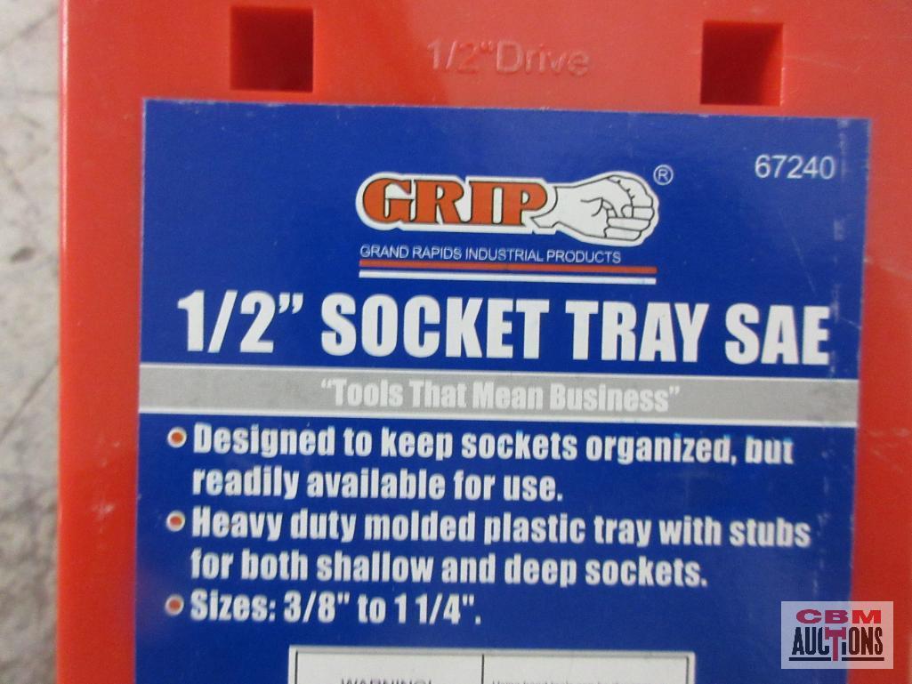 Grip 1/2" Metric & SAE Socket Trays