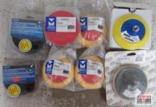 5" x 1/4" Sand - Light Backing Pad, 5" Medium Hook & Loop Backing Pad, 5" x 5/8" Hook & Loop Backing