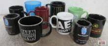 Black Tote of Coffee Mugs & Cup