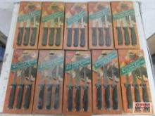 E-Z Cuisine 3pc Never Needs Sharpening Kitchen Knives - Set of 10