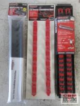 Ernst 2 Rail 3/8" Universal Twist Lock Socket Tray, Low Profile Screwdriver Rails & Wrench Rail Set