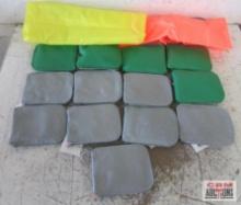 Green & Yellow - Orange & Gray Convertible Tote Bags - Set of 13(+/-)