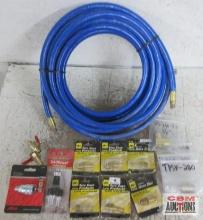 Coilhose Pneumatic 3/8" Air Hose, Hose Ends, Control Valves, Couplers & Tri-Thrust Safety Nozzle