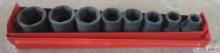 Inegersoll Rand 8pc 3/8" Drive SAE 6pt Impact Socket Set w/ Metal 5/16", 3/8", 7/16", 1/2", 9/16",