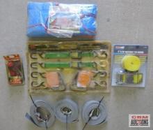 Luggage Carrier Net & P.E. Cover Tarpauline & Assorted Tie Downs