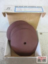 United Abrasives 9-1/8" x 7/8", 100 Grit Sanding Discs - Set of 17(+/-)
