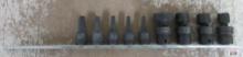 Grey Pneumatic 5pc 3/8" Drive Hex Impact Drivers (3/8", 5/16", 1/4", 7/32", 3/16") 4pc /8" Drive,