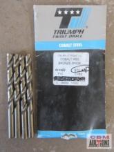 Triumph 135 Split Point, Jobbler Length Cobalt Steel Bronze Oxide 11/32" Drill Bits