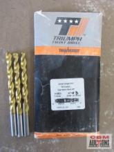 Triumpg Thunderbit Tin Coated High Speed Steel 23/64" Drill Bits