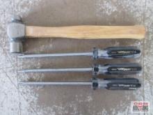 Truecraft 5003 3pc Screwdriver Set & Ball Pein Hammer