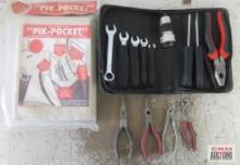 13pc Automotive Tool Kit w/ Storage Case & Pick-Pocket Storage Pouch