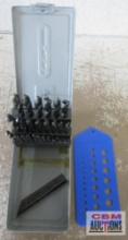 29pc 1-16" to 1/2" Drill Bit Set w/ Index Case & Drill Bit Gauge