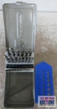 29pc 1-16" to 1/2" Drill Bit Set w/ Index Case & Drill Bit Gauge