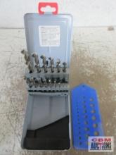 Metallics 15pc High Speed Steel/Bright Finish 1-16" to 1/2" by 32nds w/ Index Case & Drill Bit Gauge