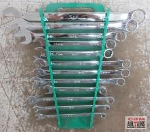 SK Tools (USA) 12pc Metric Combination Wrench Set w/ SK Wrench Rack 6mm, 7mm, 9mm, 10mm, 11mm,