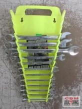 SK Tools (USA) 12pc Metric Combination Wrench Set w/ Ernst Wrench Rack 7mm, 7mm, 9mm, 9mm, 9mm,