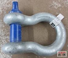 Peer-Lift 8059002 1-1/4" Screw Pin Anchor Shackle, WLL: 12 Ton