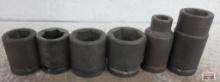 SK Tools 6pc 3/4" Drive, 6pt, SAE Impact Socket Set - USA 1", 1-1/16", 1-1/4", 1-7/16", 5/8" &