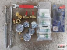 Dual Truck Tire Gauges, Pliwrench Pliers, Combination Wench, Quick Chuck, Pressure Gauges, Shut Off