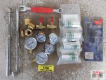 Dual Truck Tire Gauges, Pliwrench Pliers, Combination Wrench, Quick Chuck, Pressure Gauges, Shut Off