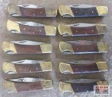 Pocket Knives w/ 3" Blade - Set of 10