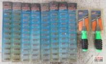 Cal-Hawk 10pc Bit Sets (Flat 1/4", T-15, T-20, T-15, Flat 3/16") & 6-in-1 Screwdriver Sets
