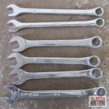 SK Tools 6pc Combination Wrench Set - USA 1/2" (2) 5/8" (3) 11/16" (1)