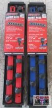 Ernst 8458 2-Rail Universal Twist Lock Socket Tray 18" - Red for (3/4" Drive) 84592-Rail Universal