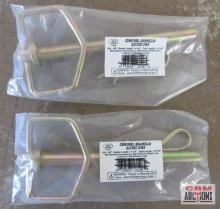 IIT 16476 3/8" Swivel Handle Hitch Pin, Usable Length 4-1/2", OAL 5-7/16" - Set of 2