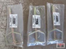 IIT 16476 3/8" Swivel Handle Hitch Pin, Usable Length 4-1/2", OAL 5-7/16" - Set of 3
