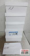 Print Master (500 Count +/- Per Box) 4-1/8" x 9-9/12" Buzzard Gulch Window Envelopes - Set of 5