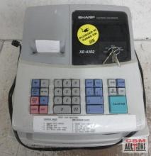 Sharp XE-A102 Electronic Cash Register w/ Keys - Runs -