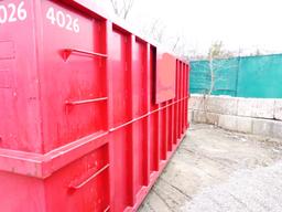AMM Manufacturing Heavy Duty 40 Yard Roll- Off Bin - Almost New Condition
