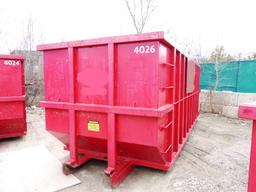 AMM Manufacturing Heavy Duty 40 Yard Roll- Off Bin - Almost New Condition