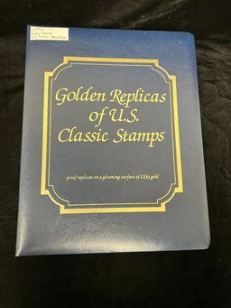 Golden Replicas Of U.S. Classic Stamps Collection Book