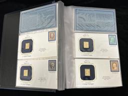 Golden Replicas Of U.S. Classic Stamps Collection Book